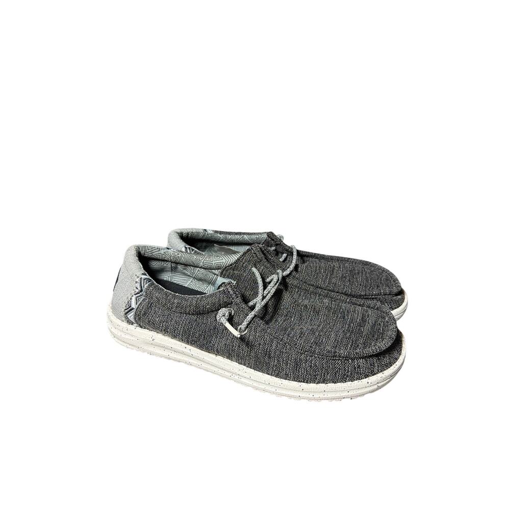 HEY DUDE Wally Coastline Black/White Size 9 NWT Men’s